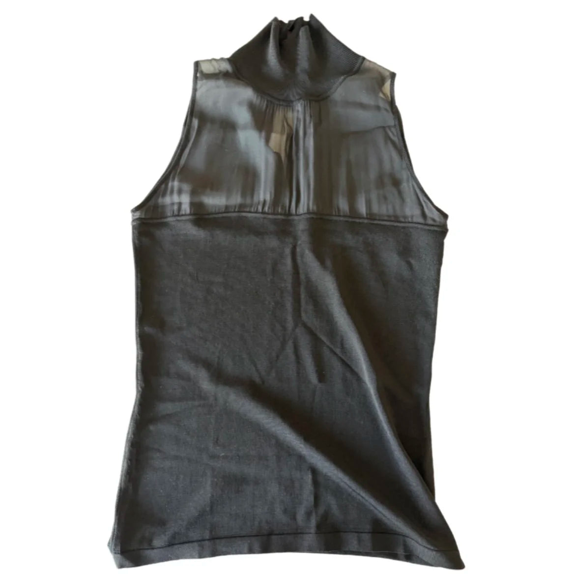Versace Black Sheer Turtle Neck
