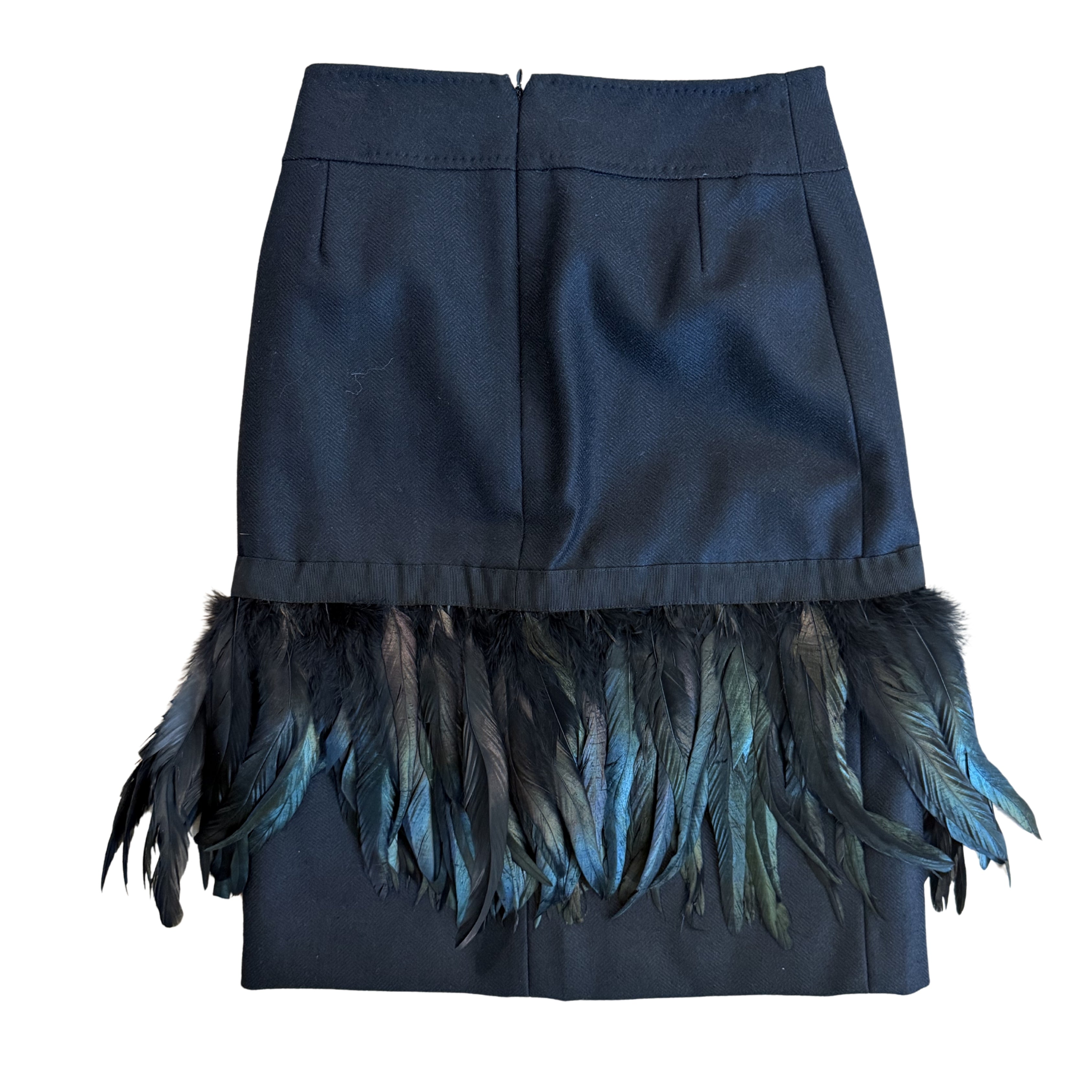 Dolce and Gabbana Feather Trim Skirt