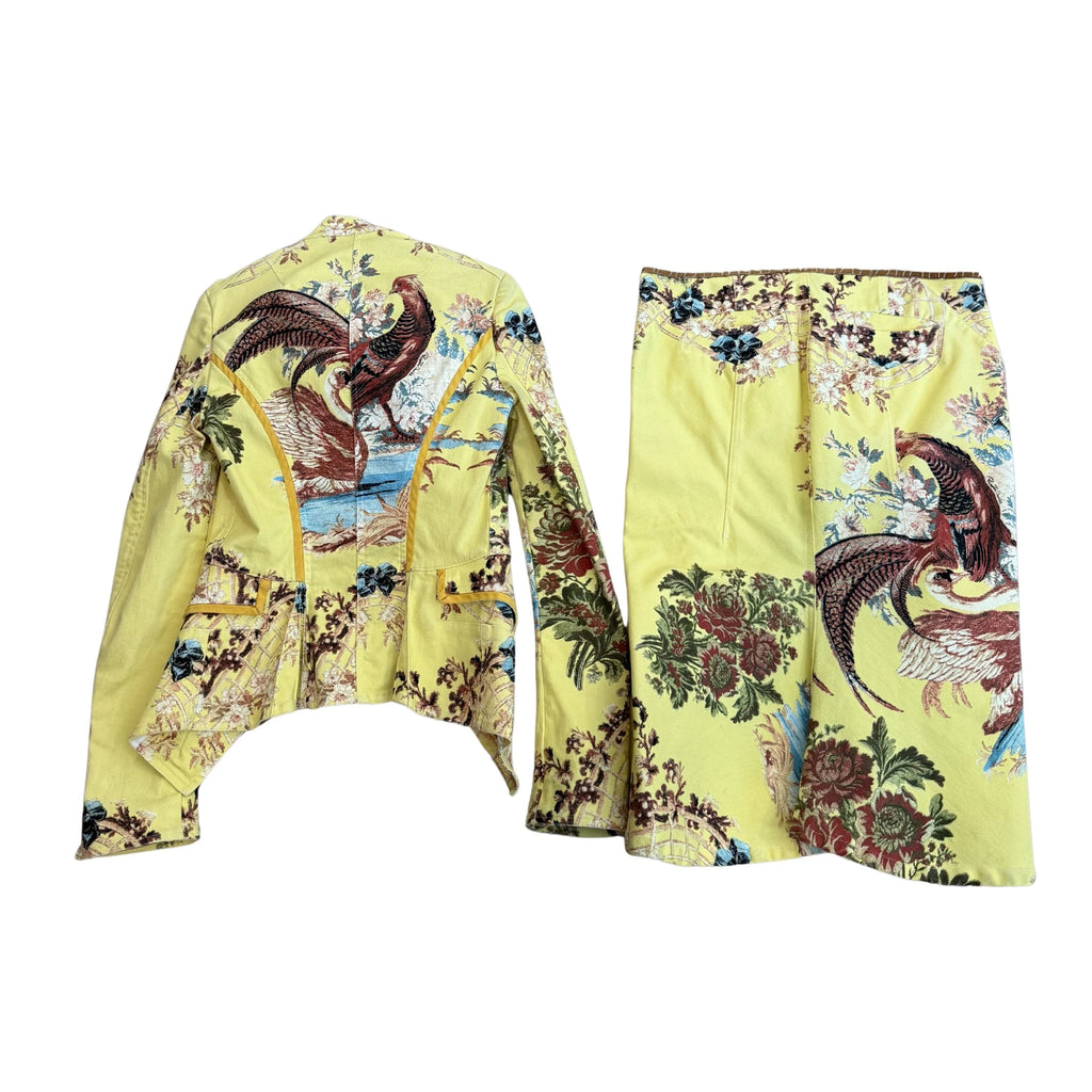 Roberto Cavalli SS2003 Jacket Skirt Set
