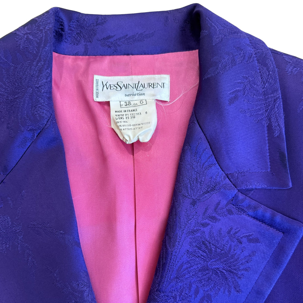 YSL 1997 Purple Blazer