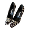 Calf Hair Manolo Blahnik Heel