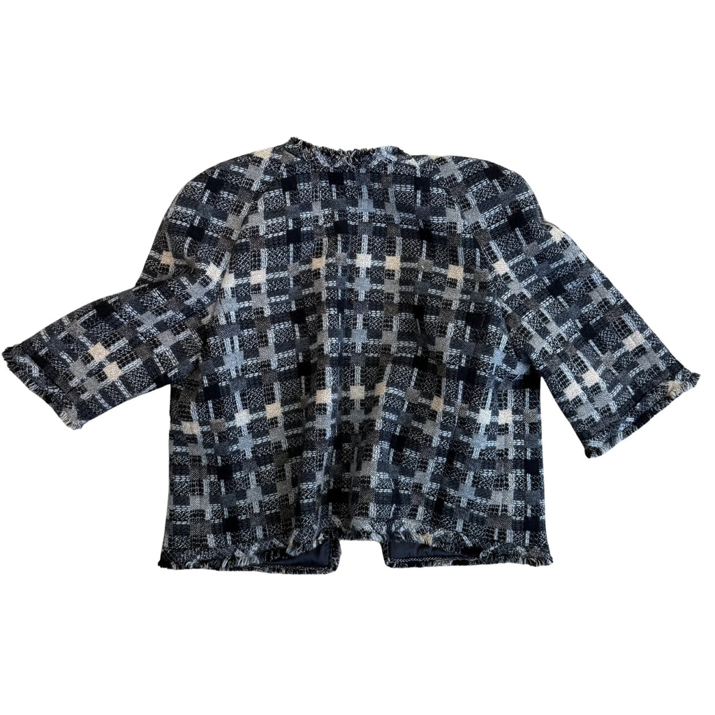 Chanel 3/4 Length Sleeve Tweed Jacket