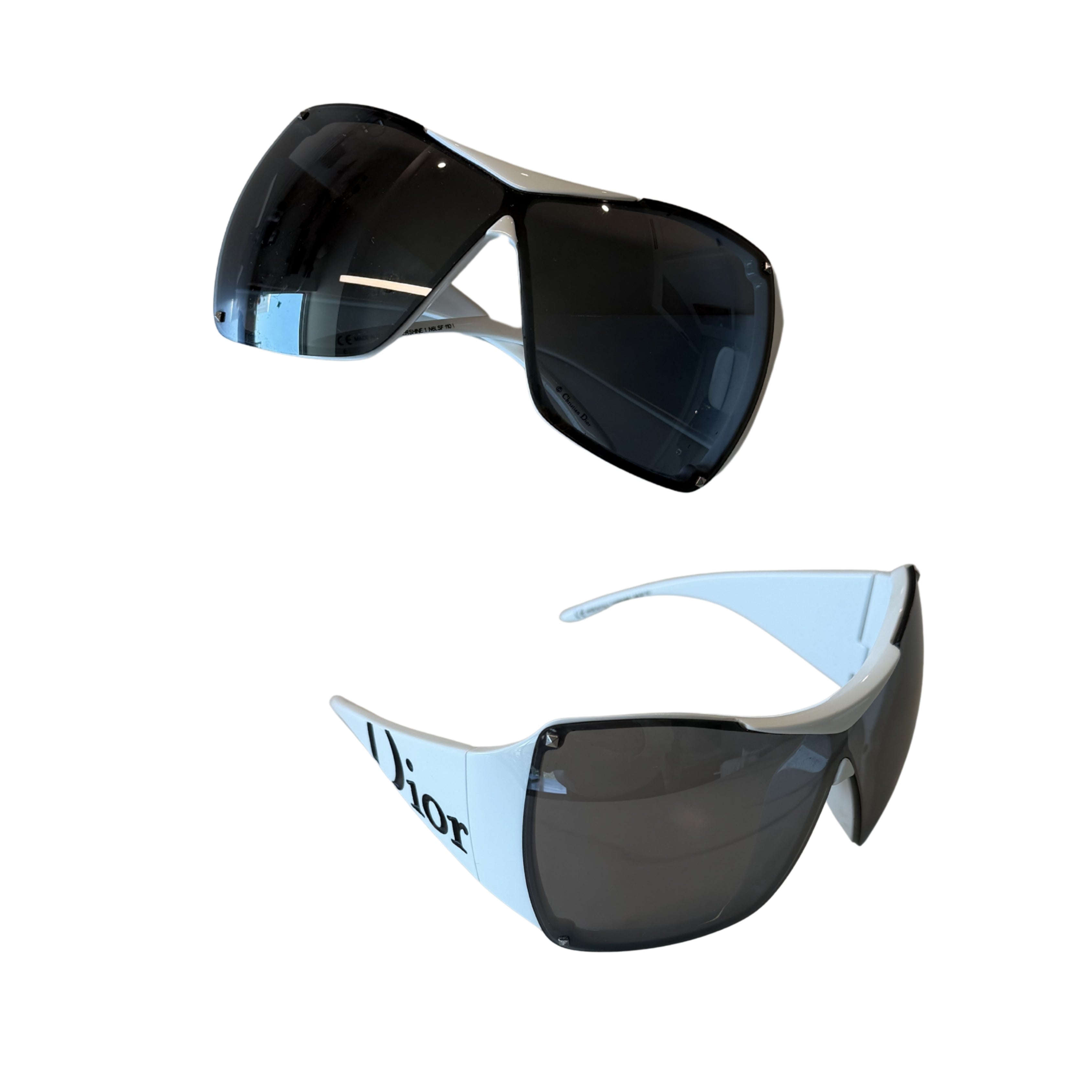 Dior 2000's White Sunglasses