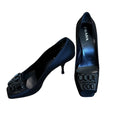 Prada Vintage Satin Peep Toe Pump