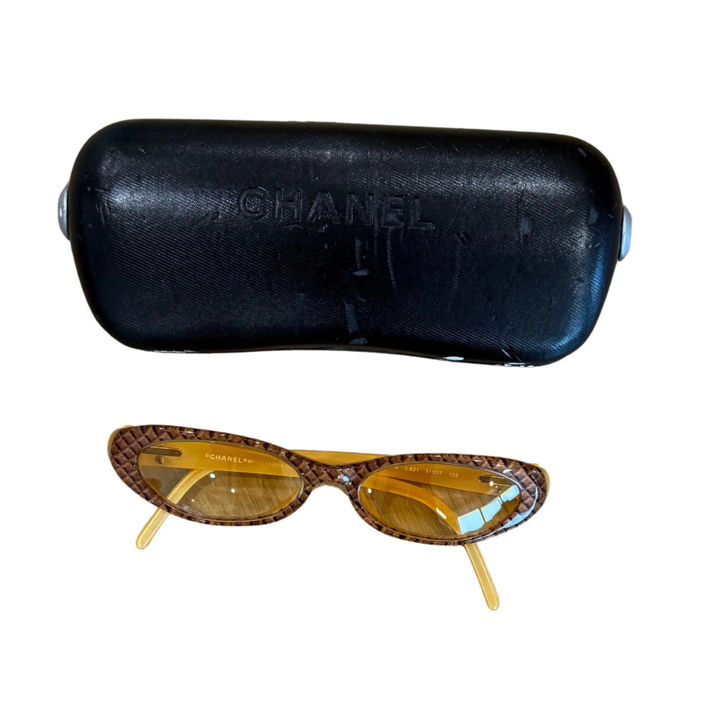 Rare Chanel Yellow Sunglasses