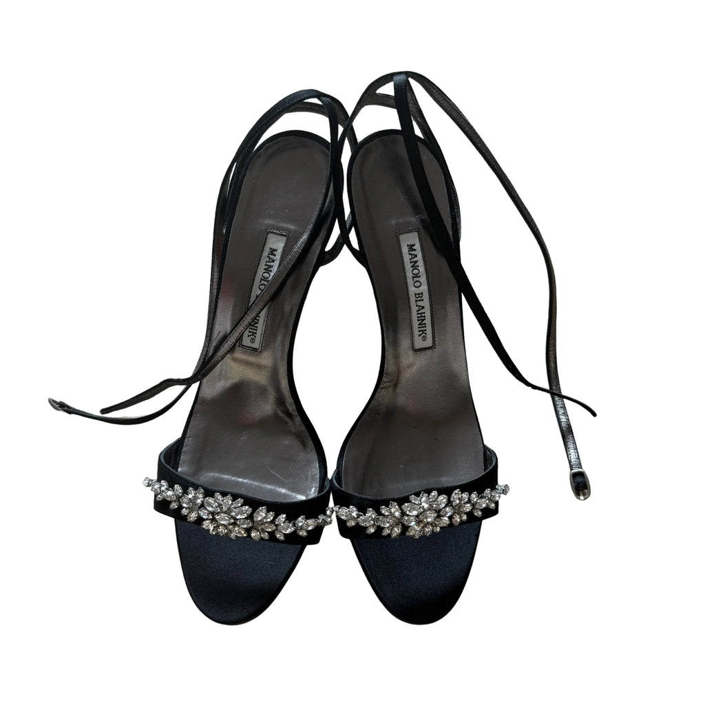 Black Strappy Manolo Blahnik Heels