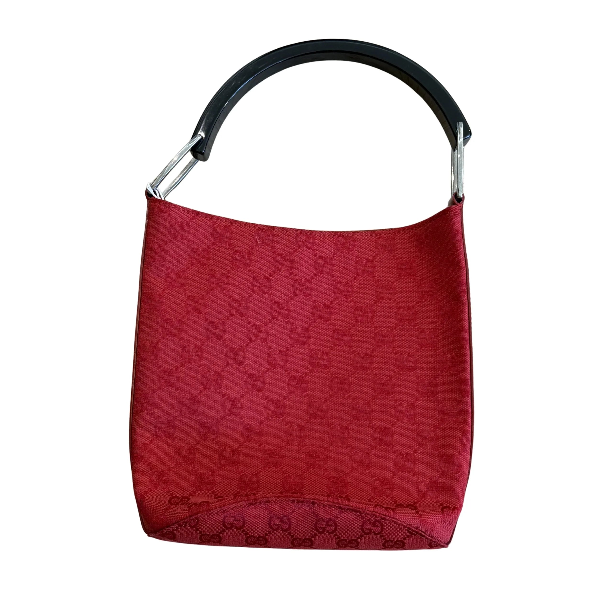 Red Gucci Bucket Bag