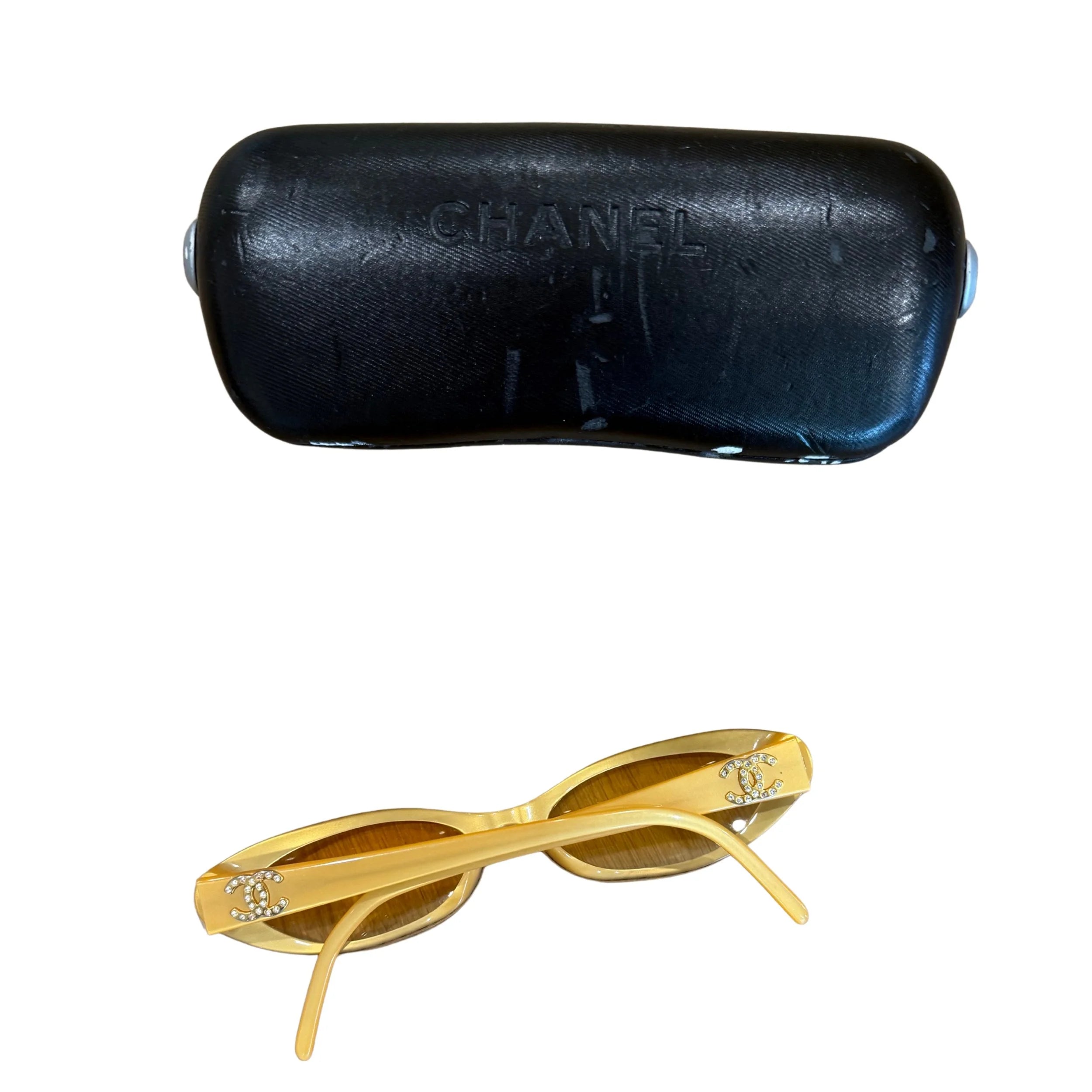 Rare Chanel Yellow Sunglasses