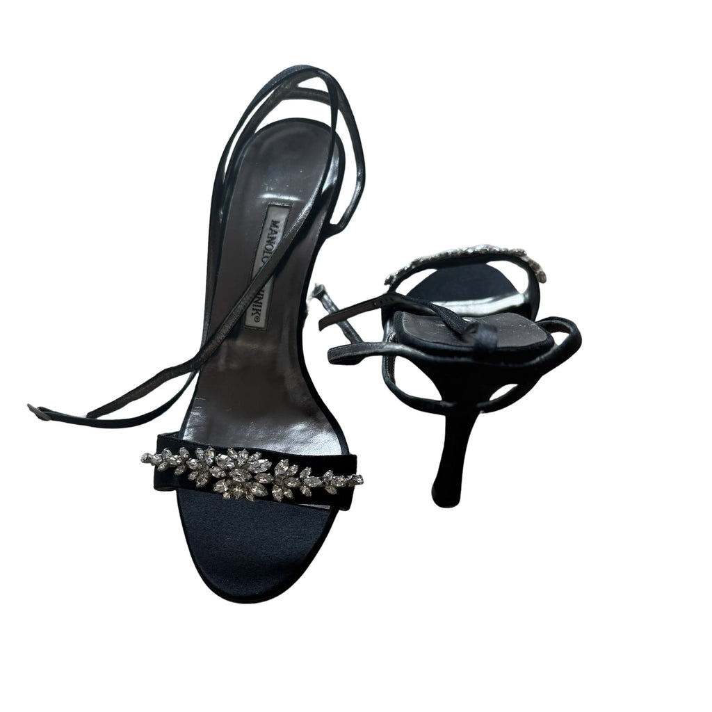 Black Strappy Manolo Blahnik Heels