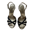 Dolce & Gabbana Leather Animal Print Slingback Sandals