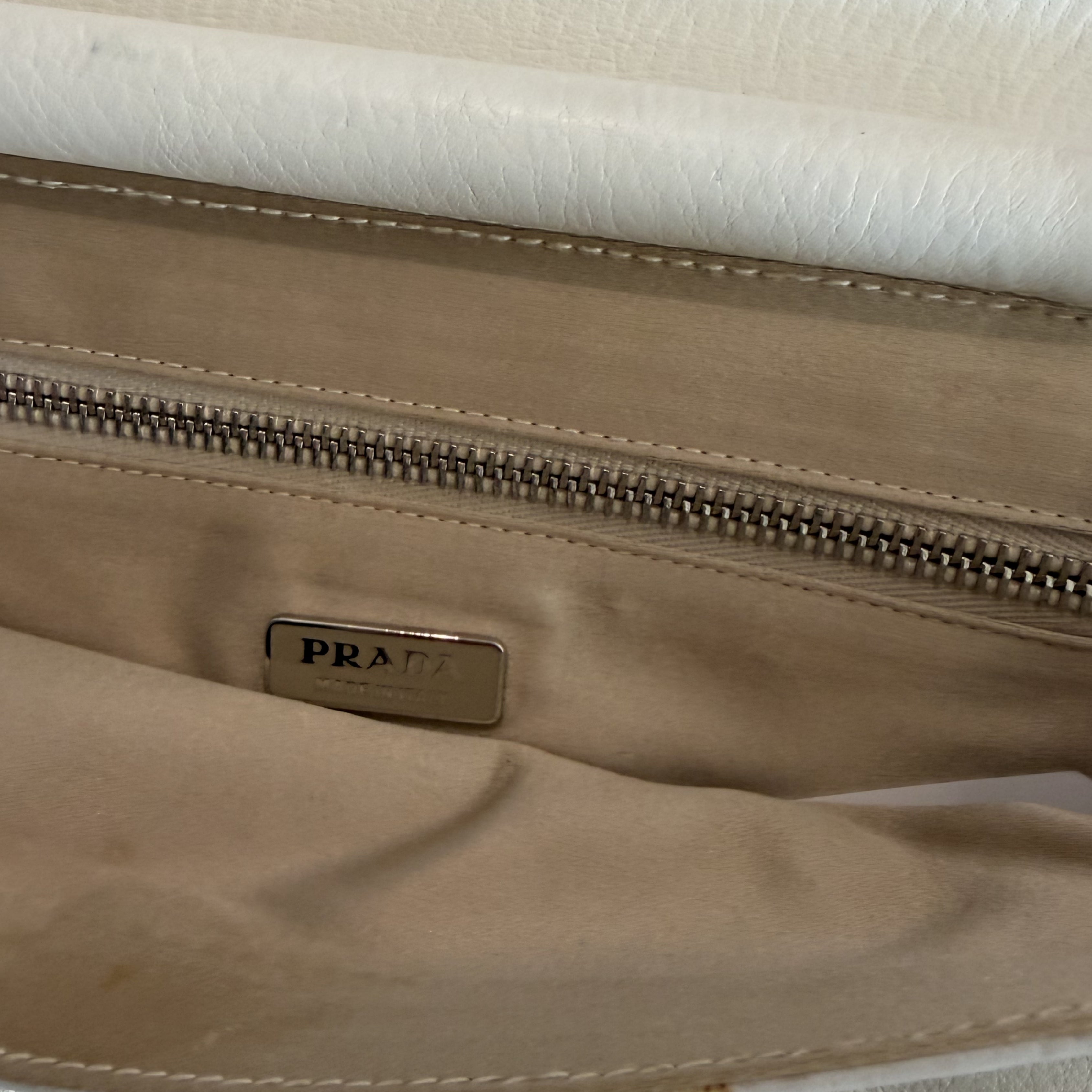 Prada SS2003 Enameled Metal Triangle Swing Bag