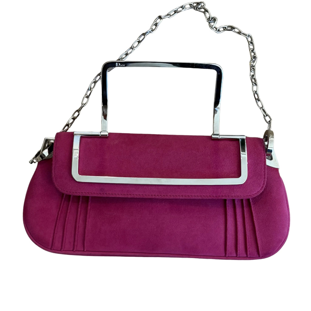 Dior 2003 Pink Suede Bag