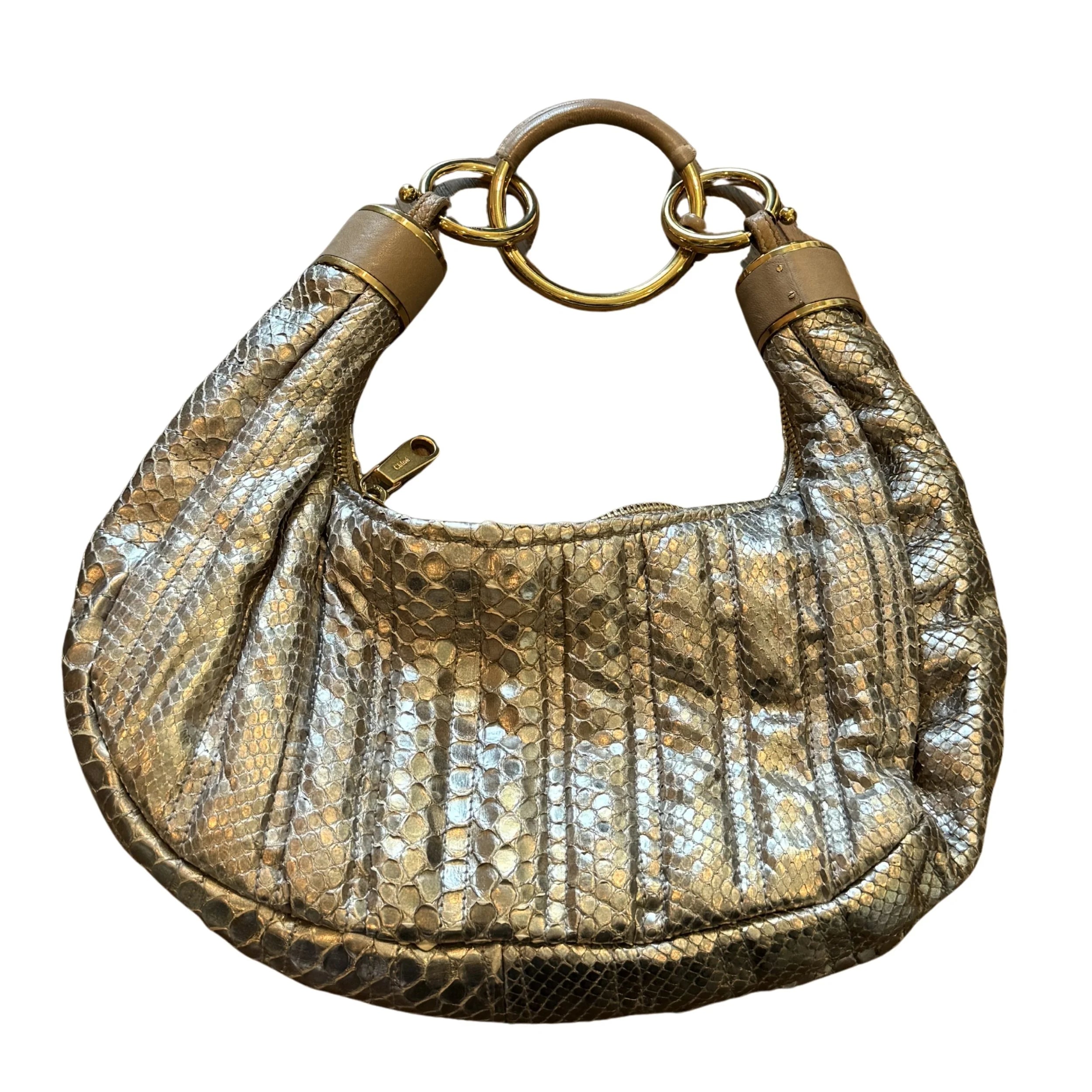 Chloe Silver Python Bag