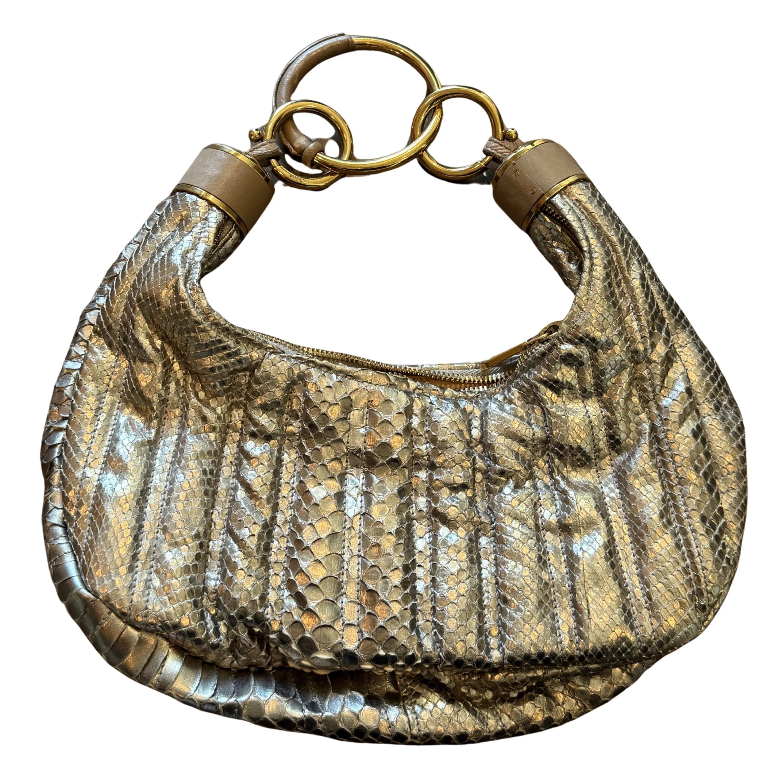 Chloe Silver Python Bag