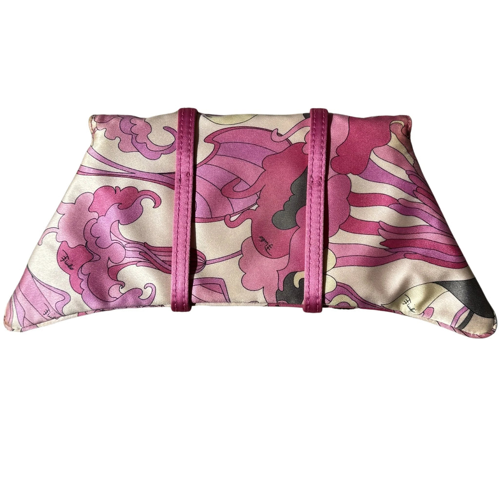 RARE PUCCI Pink Silk Clutch