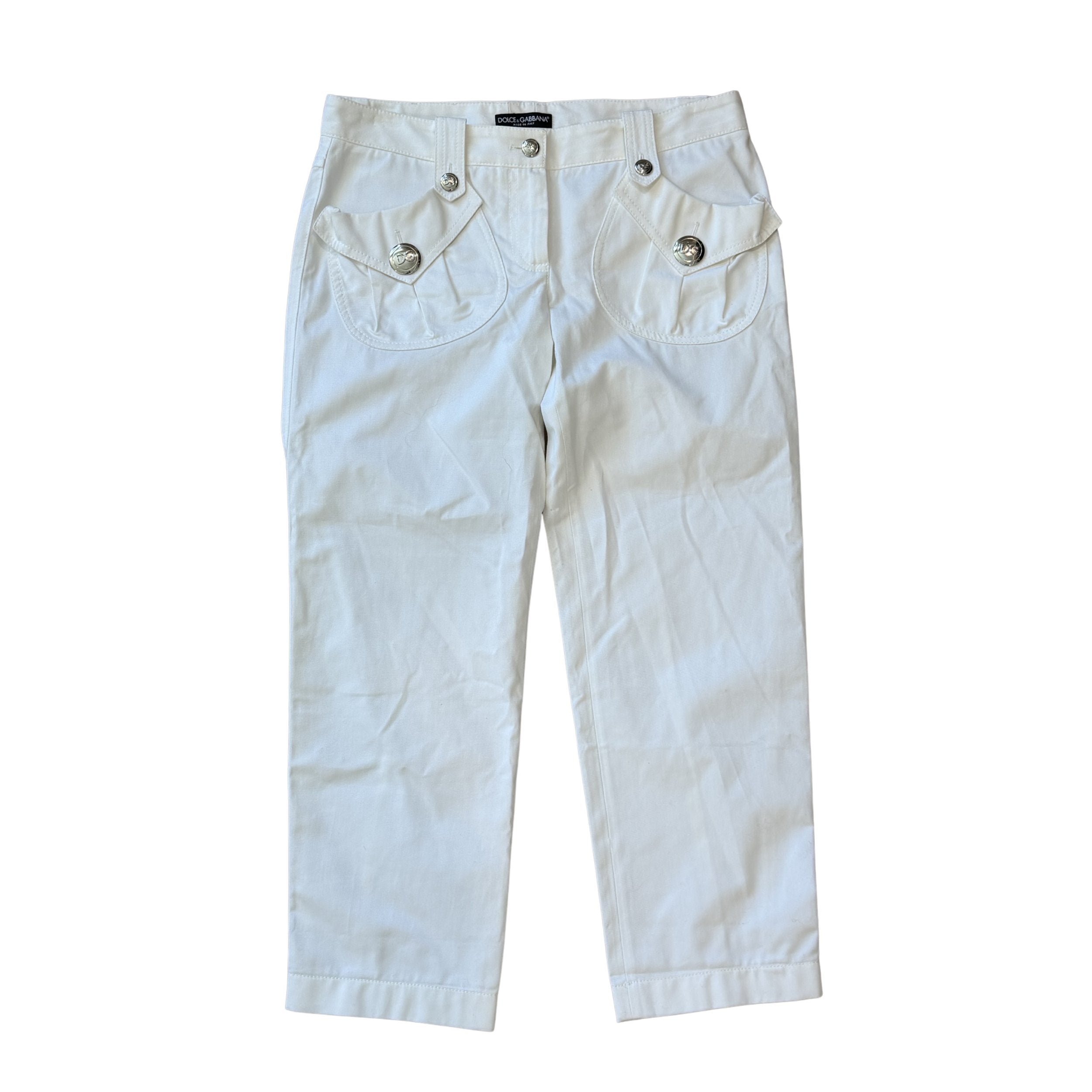 Dolce and Gabbana White Pant