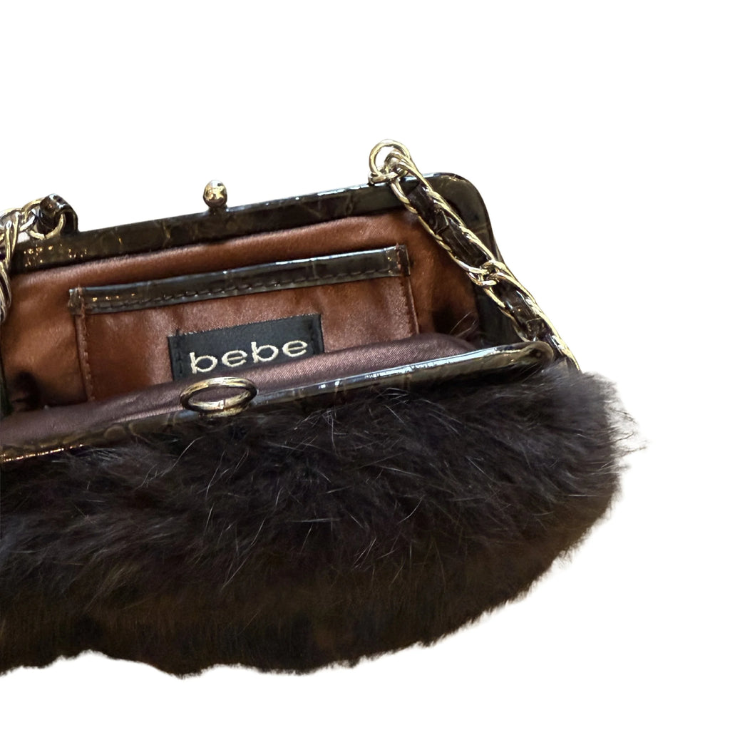 Bebe Mini Fur Bag