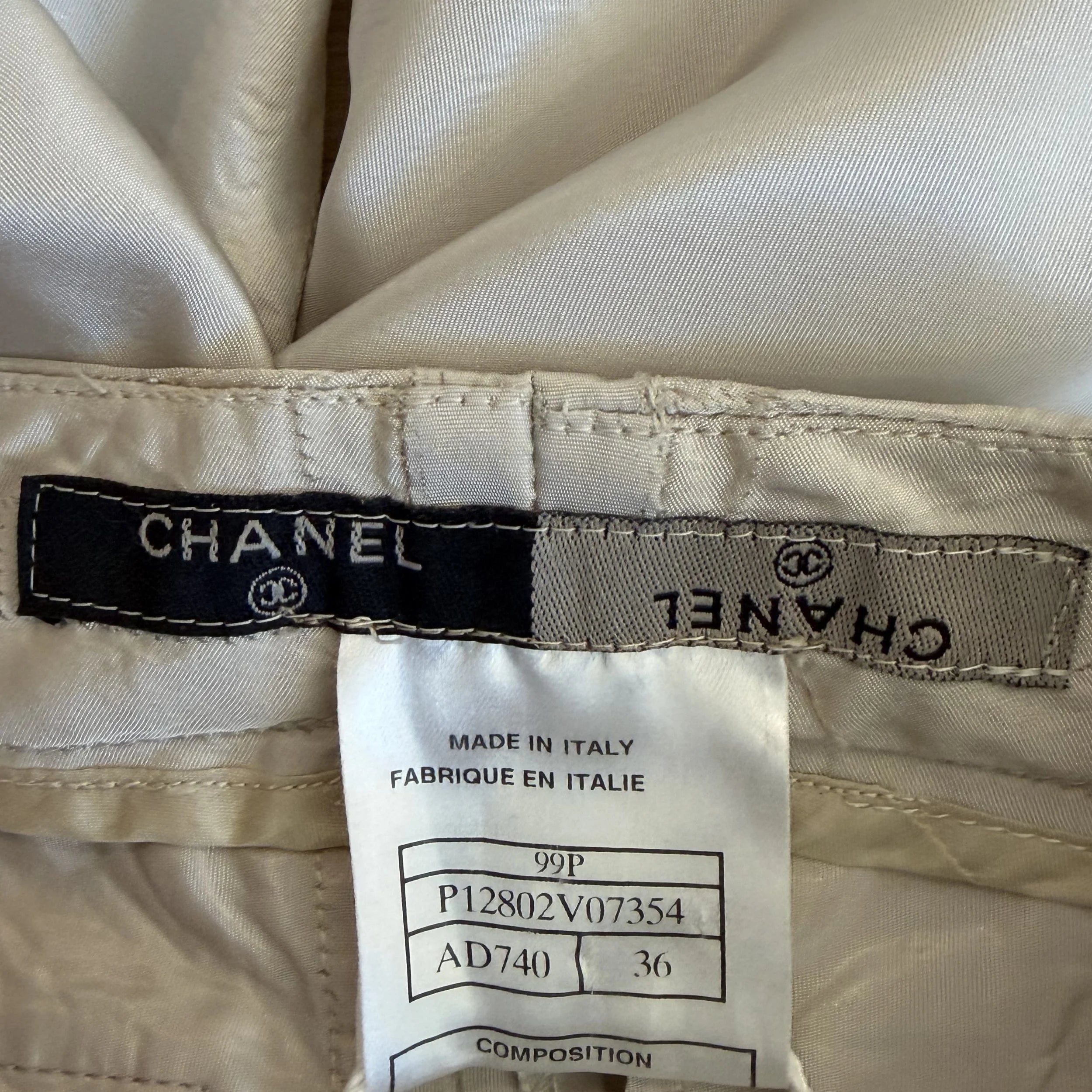Chanel Acetate Grey Pants
