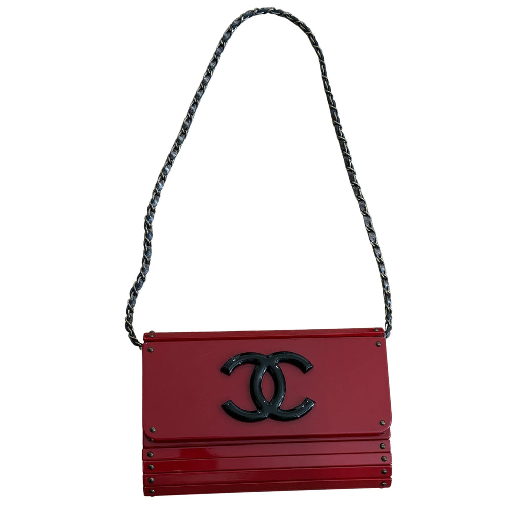 Rare Red Shell Chanel Sample Bag