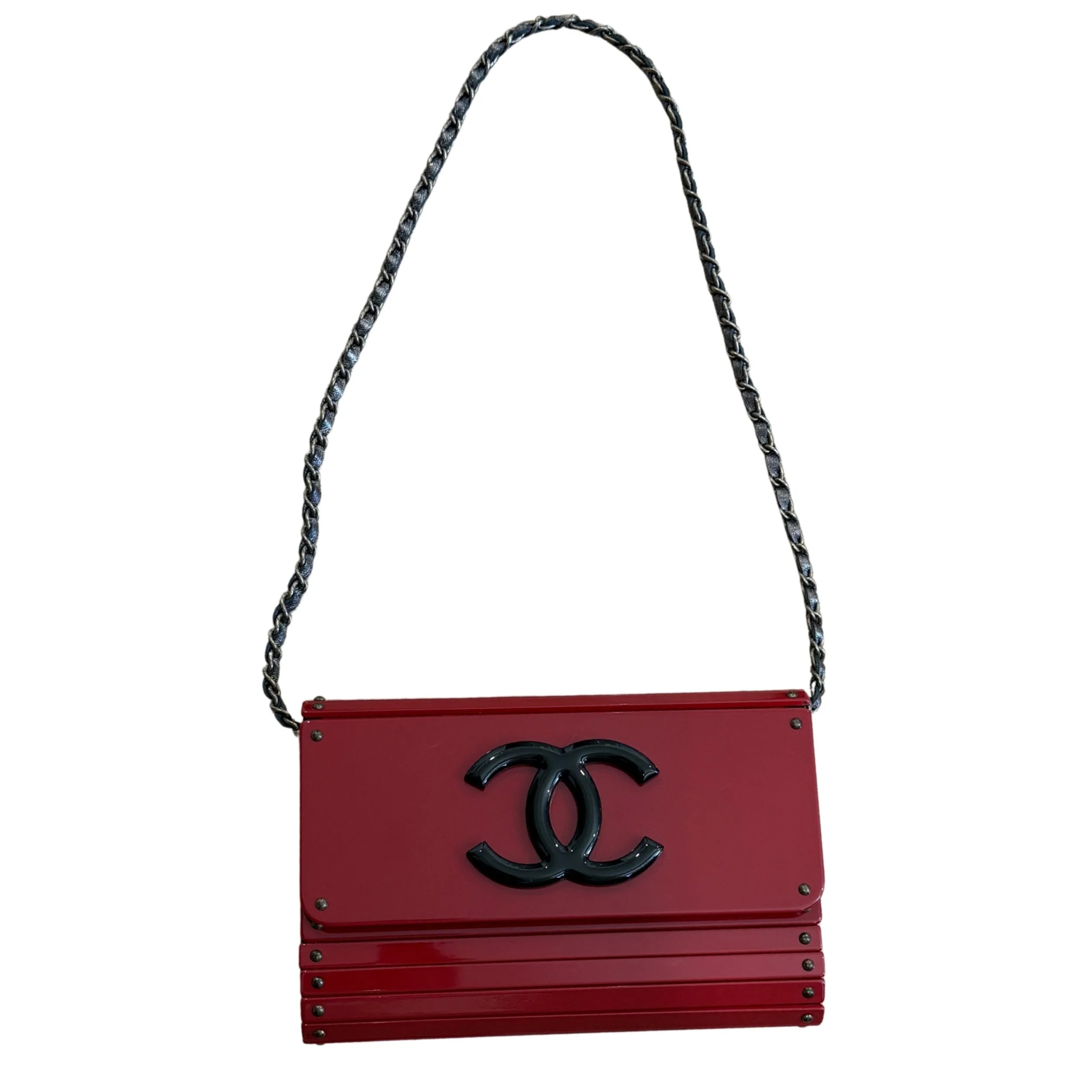 Rare Red Shell Chanel Sample Bag