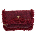 Rare Red Tweed Chanel Clutch