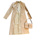 Mila Schon 1990's Pink Python Coat and Bag Set