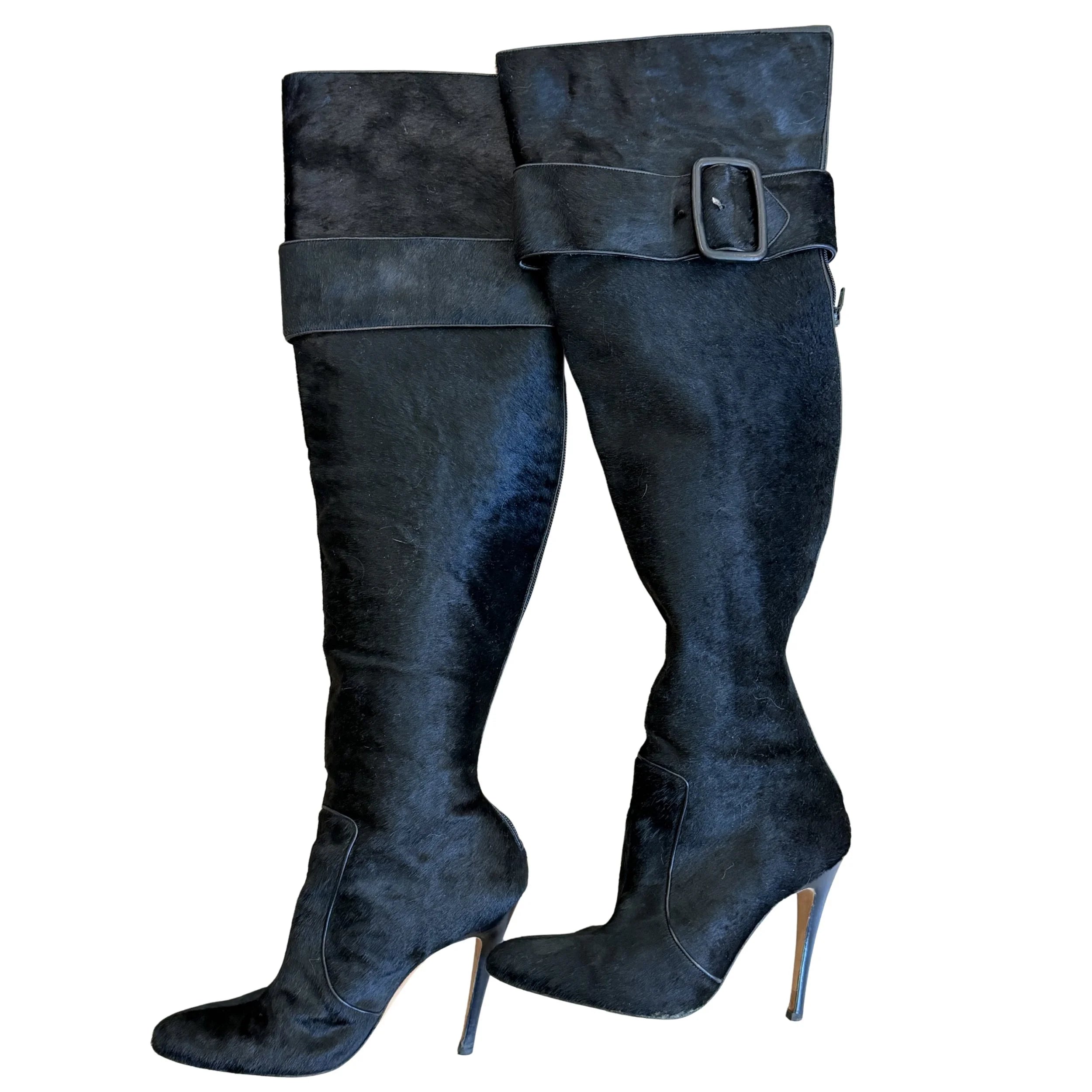 Manolo Blahnik Calf Hair Boots