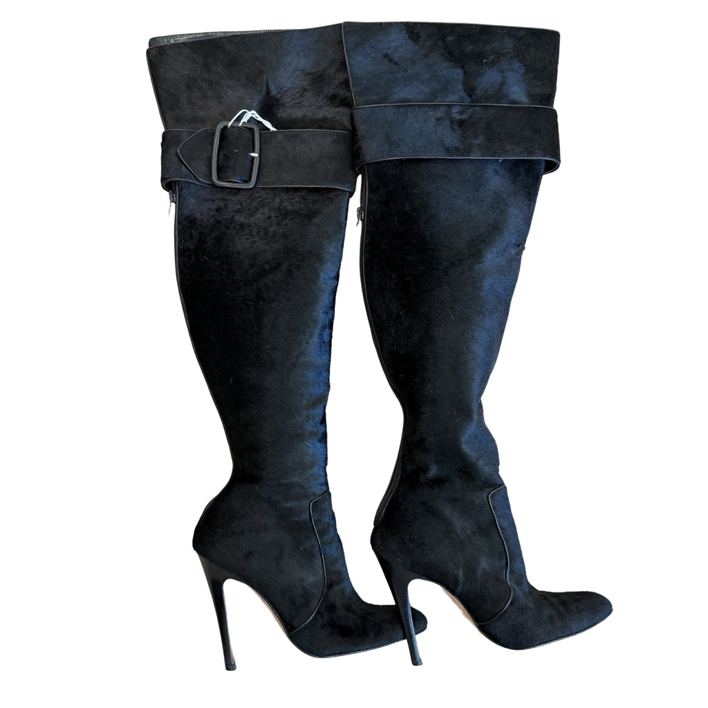 Manolo Blahnik Calf Hair Boots