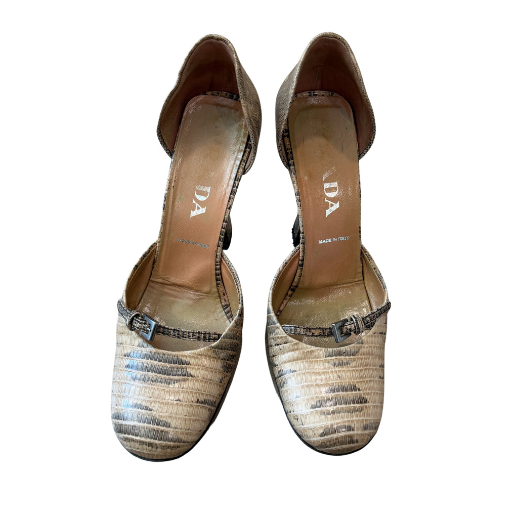 Prada Lizard Heels