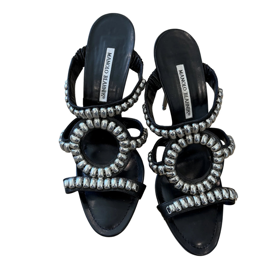 Studded Manolo Blahnik Heel