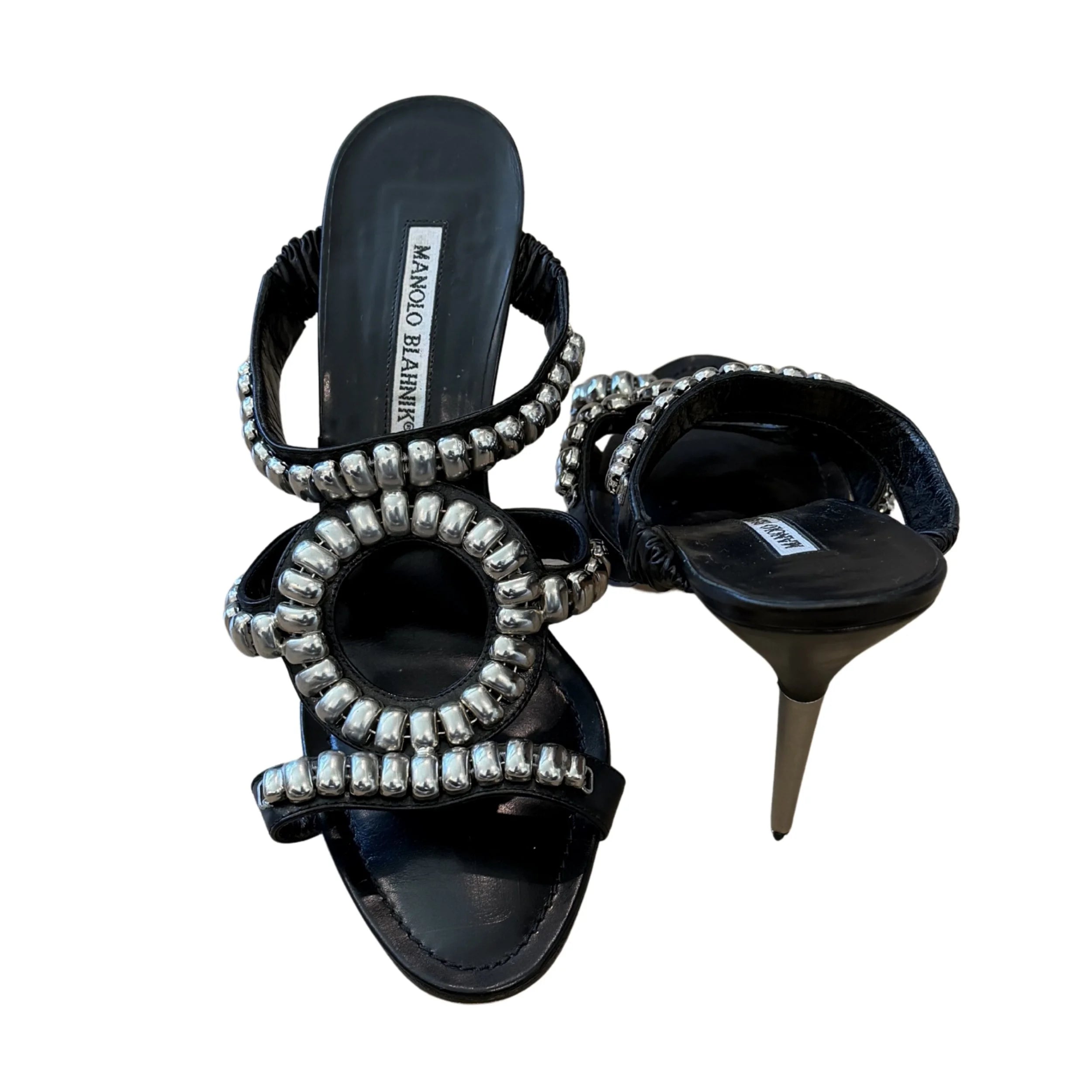 Studded Manolo Blahnik Heel