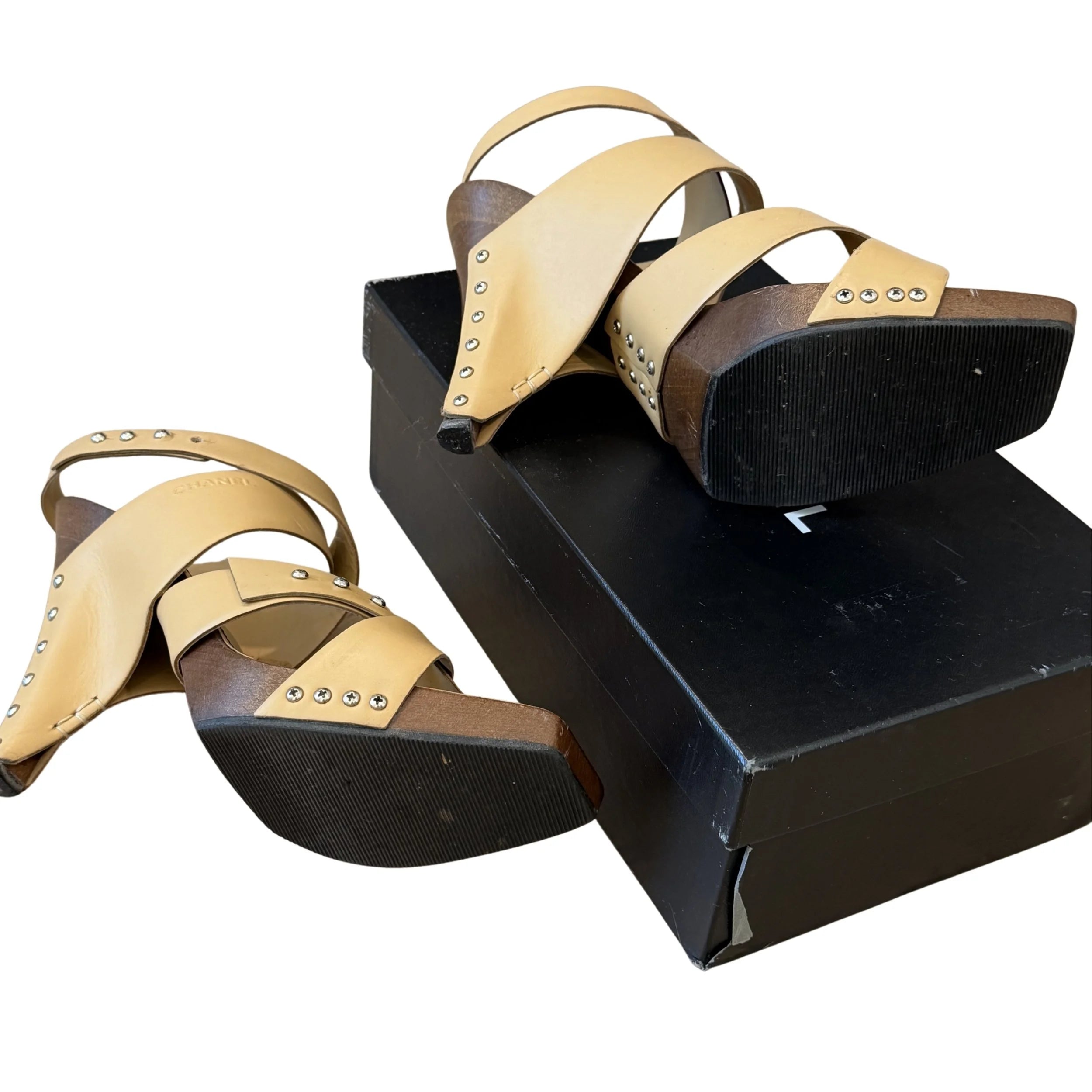 Chanel Vintage 2003 Sandal Heel