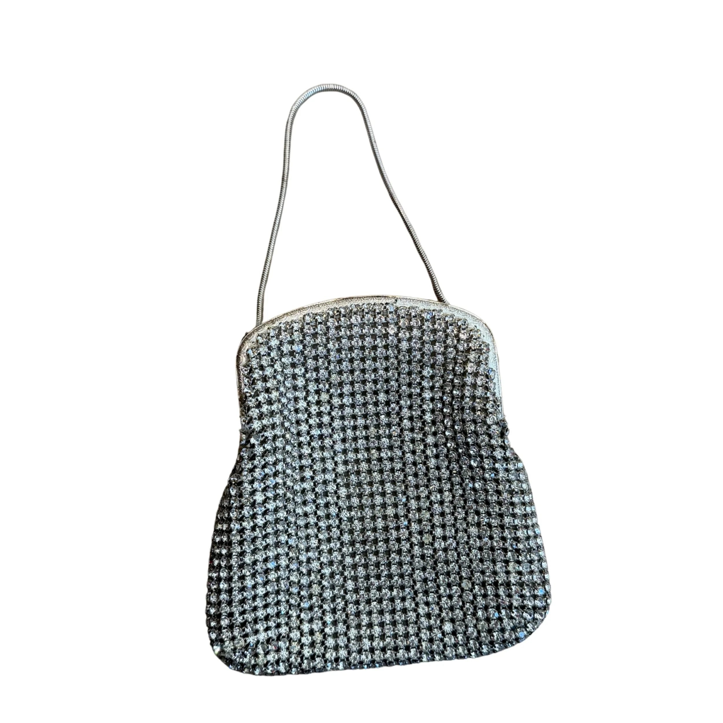 Whiting and Davis Crystal Minaudière Vintage Bag