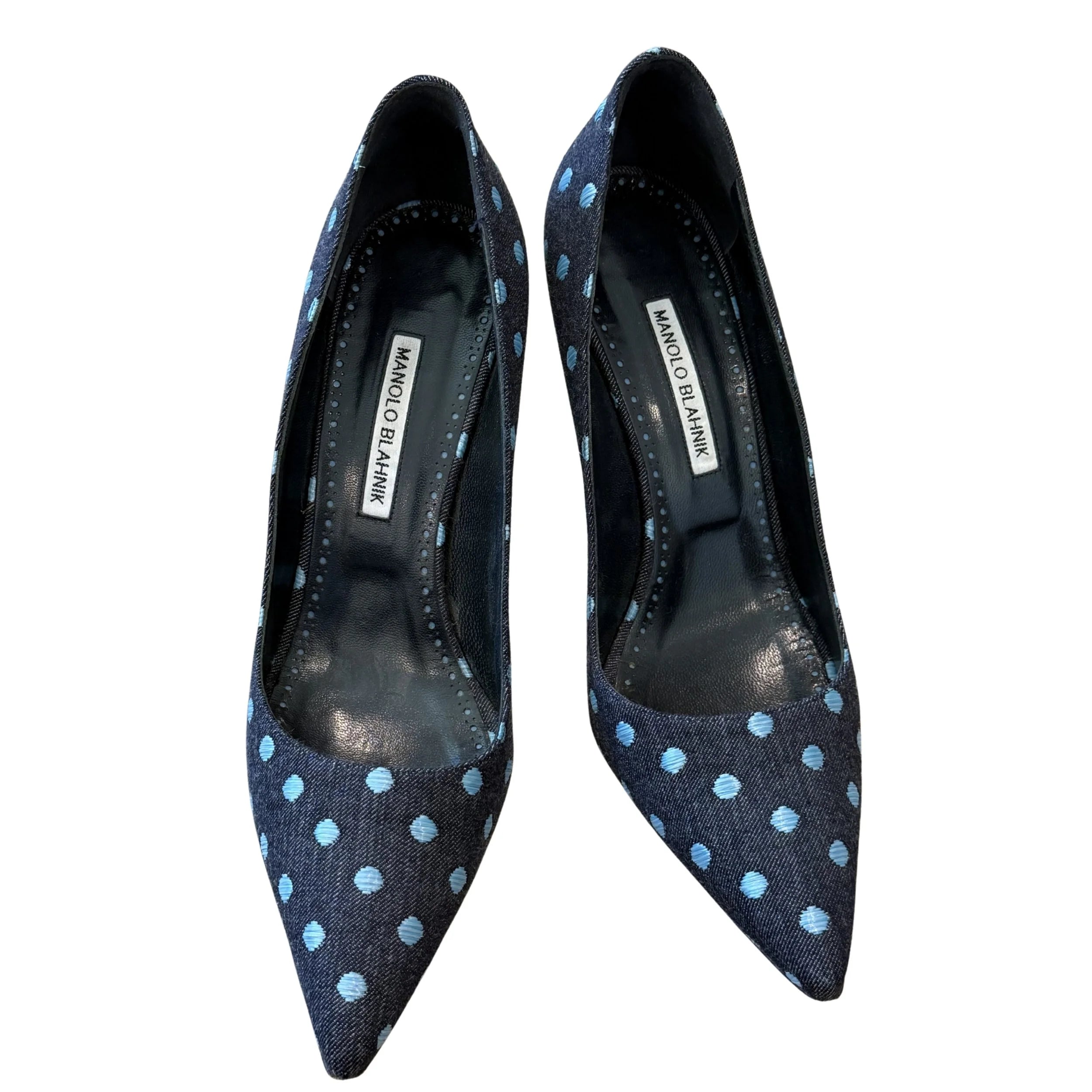 Polka Dot Manolo Blahnik Heel