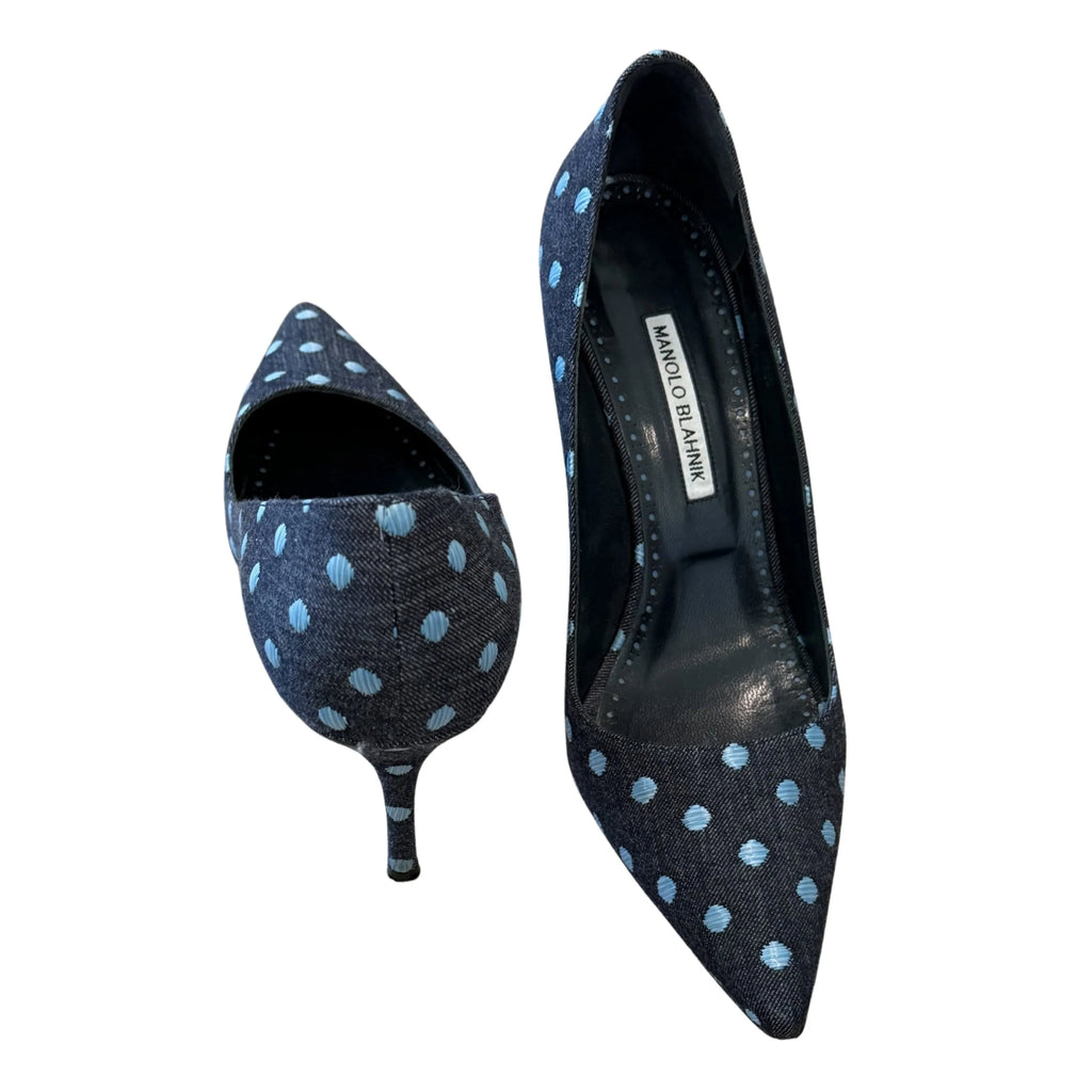 Polka Dot Manolo Blahnik Heel