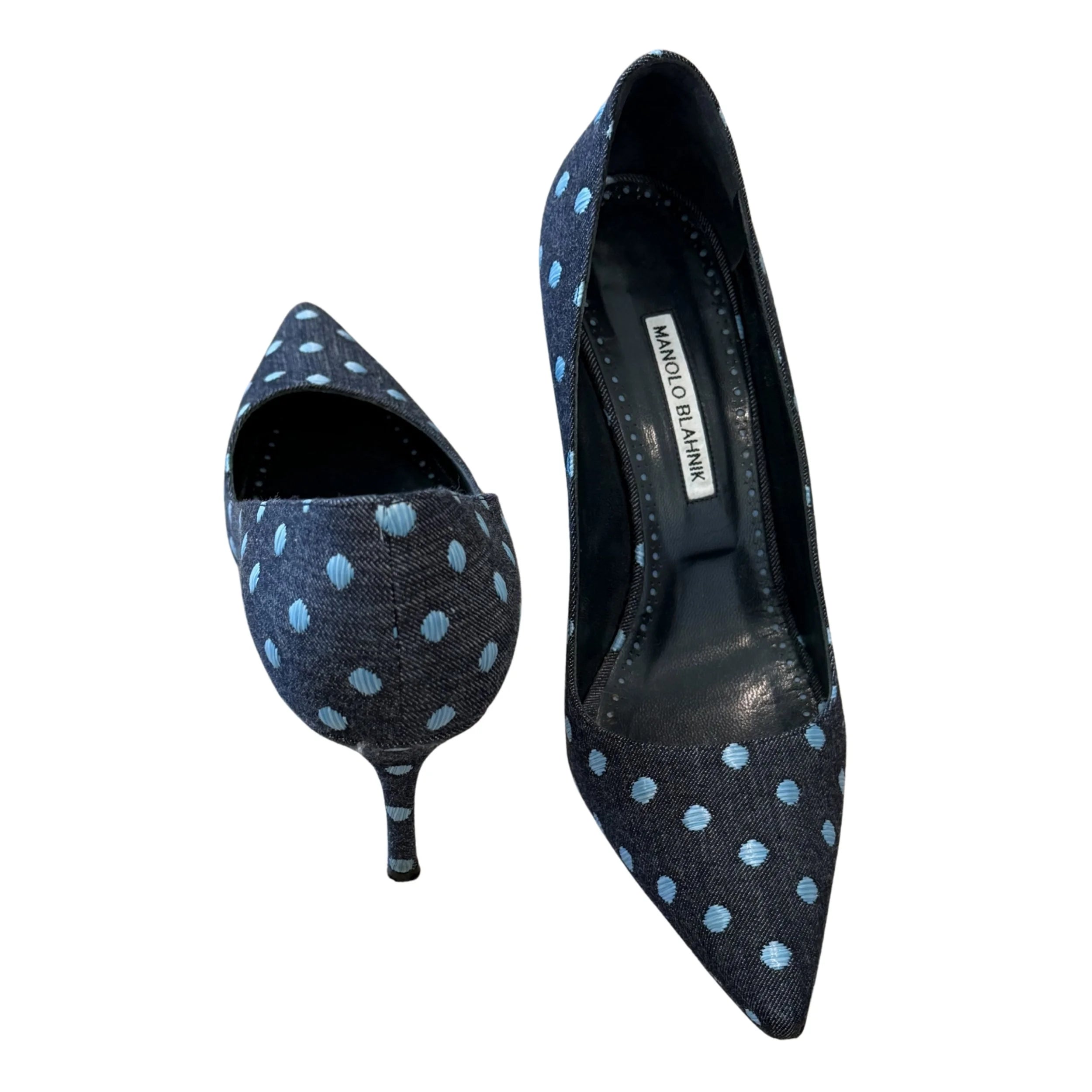 Polka Dot Manolo Blahnik Heel