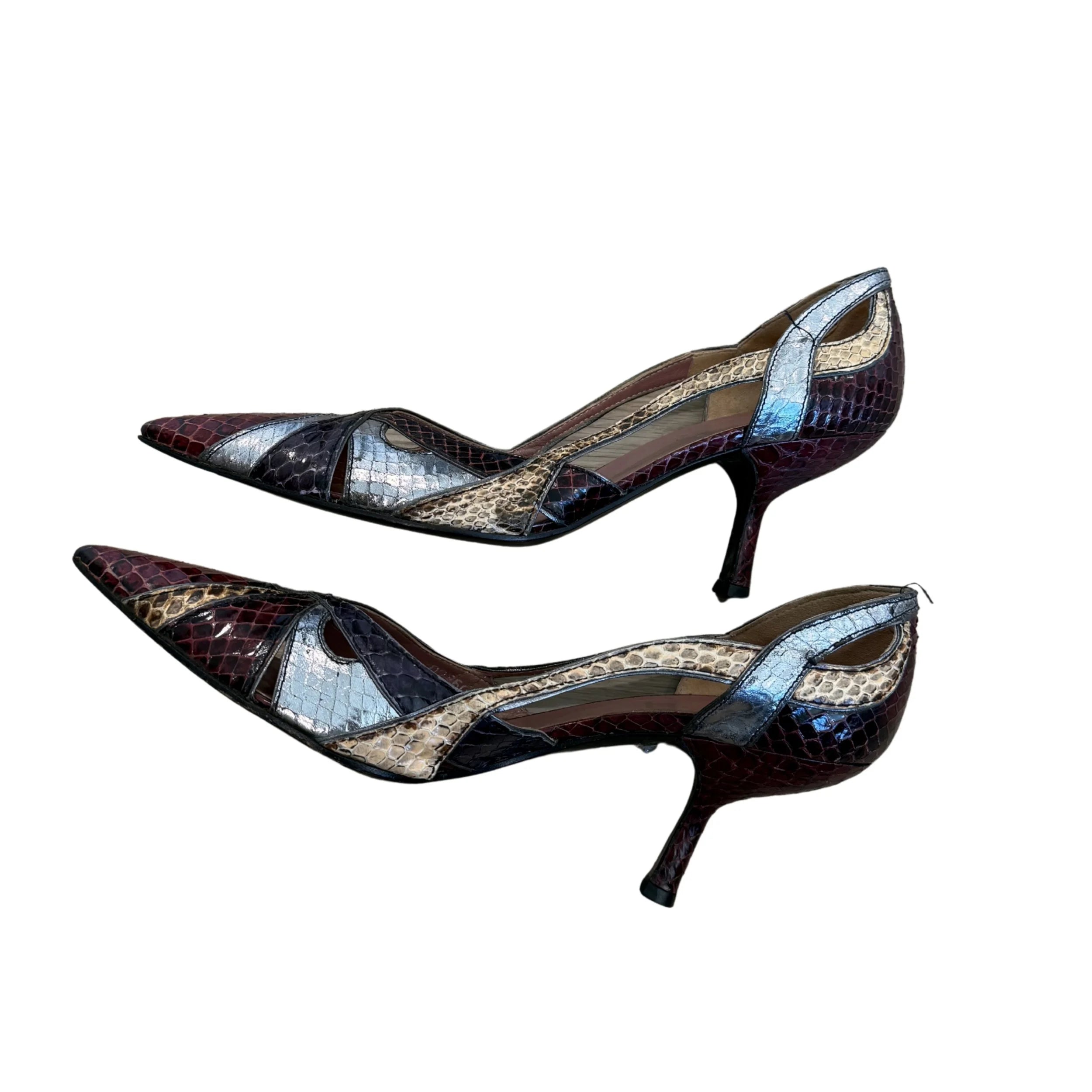 Miu Miu Snakeskin Multi Color Heel