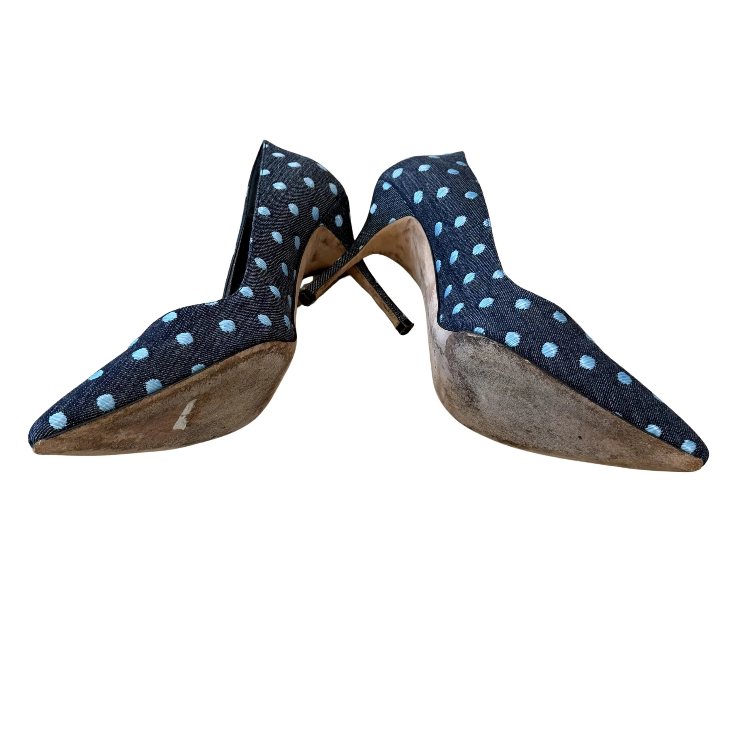 Polka Dot Manolo Blahnik Heel