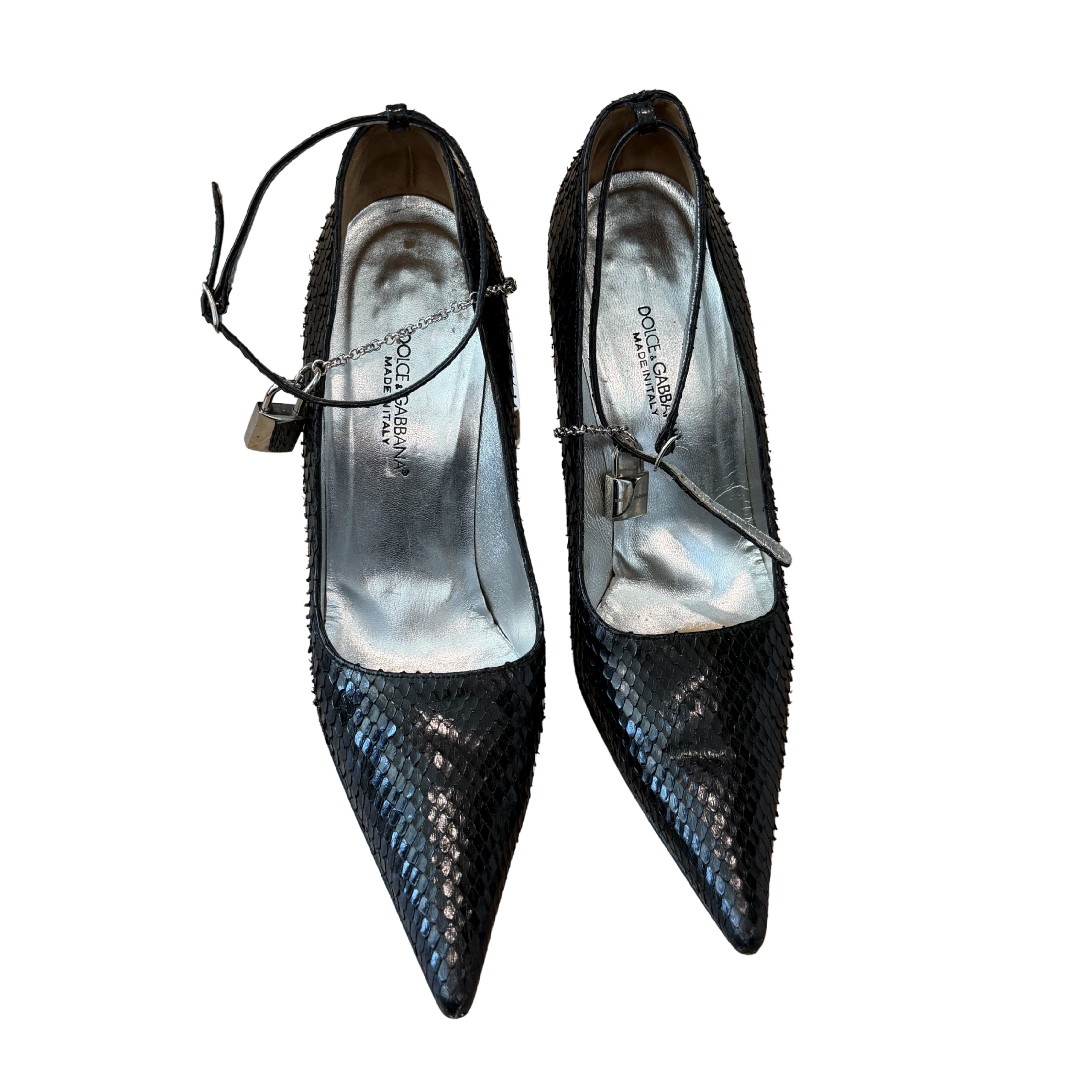 Dolce and Gabbana Python Heel