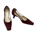 Chanel Burgundy Kitten Heel