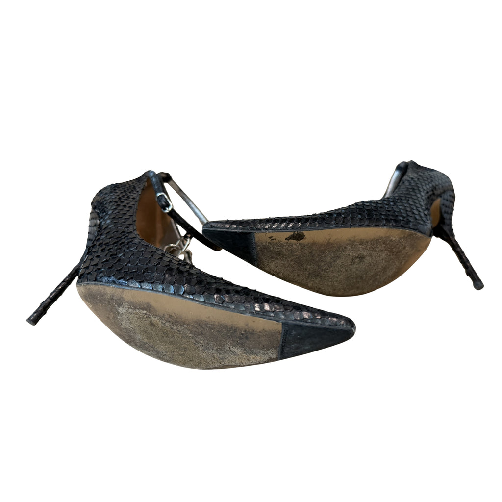 Dolce and Gabbana Python Heel