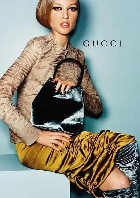 Gucci FW1999 Monogram Bag with Resin Handle