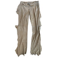 Dolce and Gabbana Brown Suede Pant