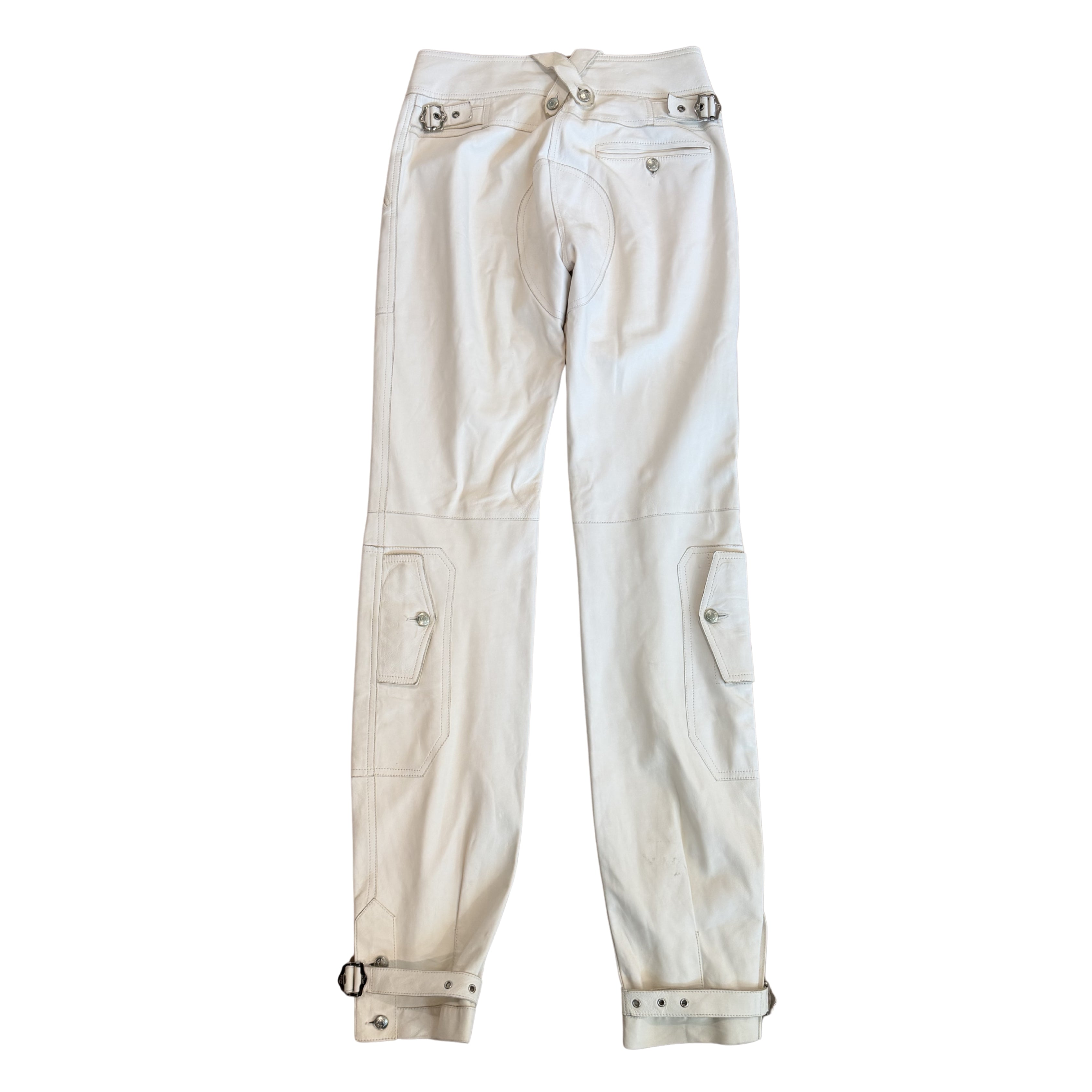 Dior White Leather Pants