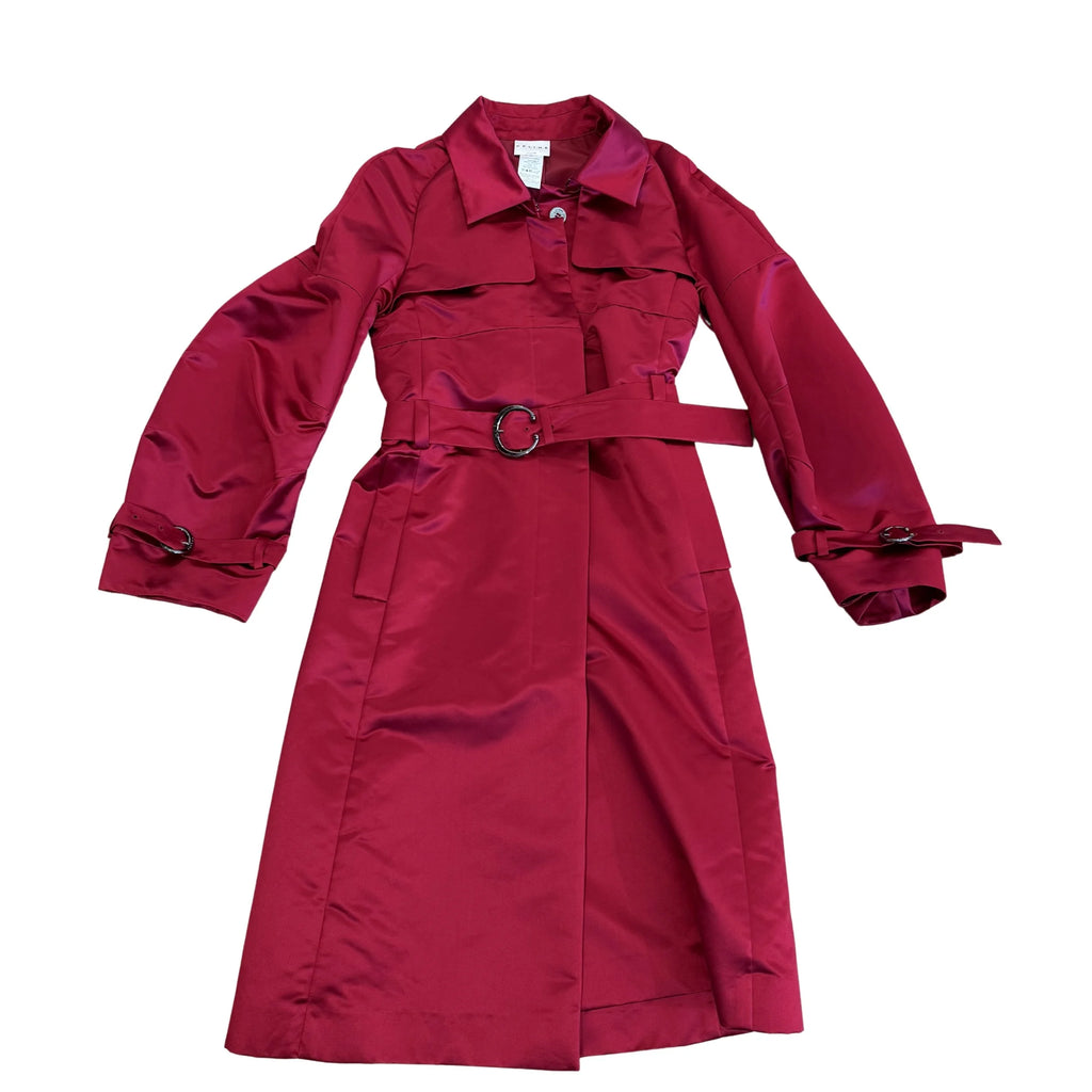 Celine 90's Red Trench Coat