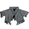 Yohji Yamamoto AW2003 Black Houndstooth Fringe Jacket