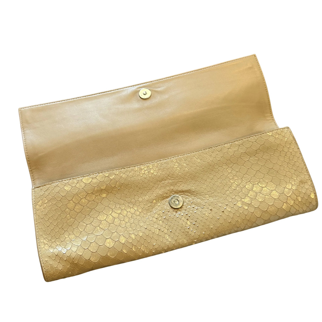 Giuseppe Zanotti Genuine Python Clutch