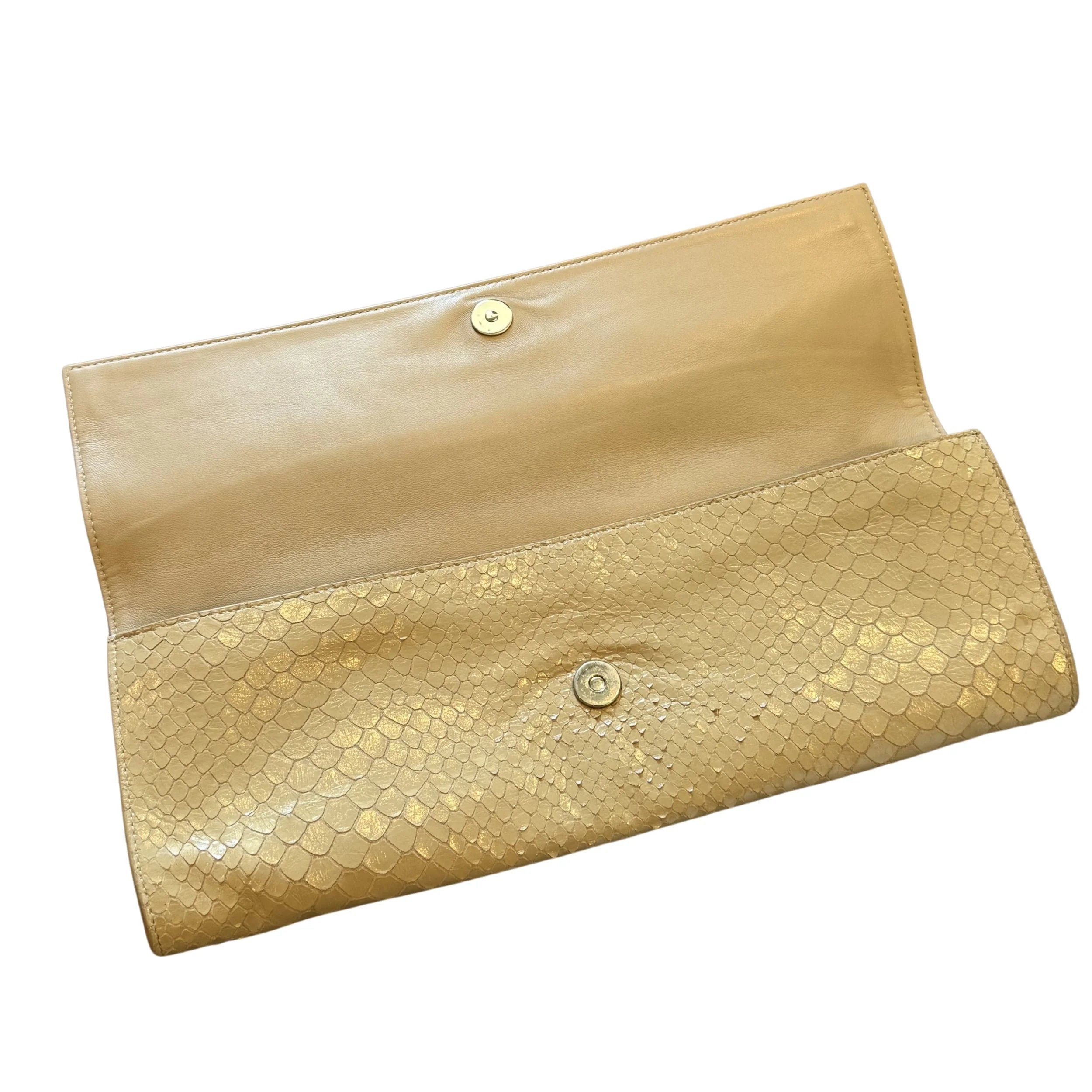 Giuseppe Zanotti Genuine Python Clutch