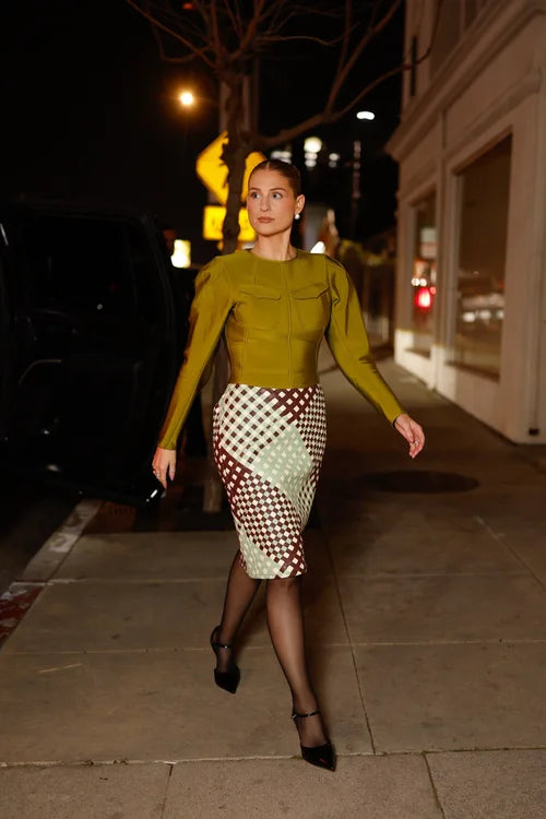 Meghan Trainor, in our AW1995 JPG top for Arch Digest Event in LA