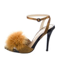 Yves Saint Laurent Rive Gauche Vintage Fur Heel